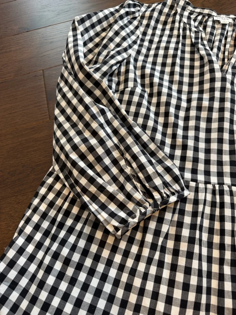 J. Crew Factory Cotton Poplin Tiered Ruffle Mini Dress Size Small - C1-093